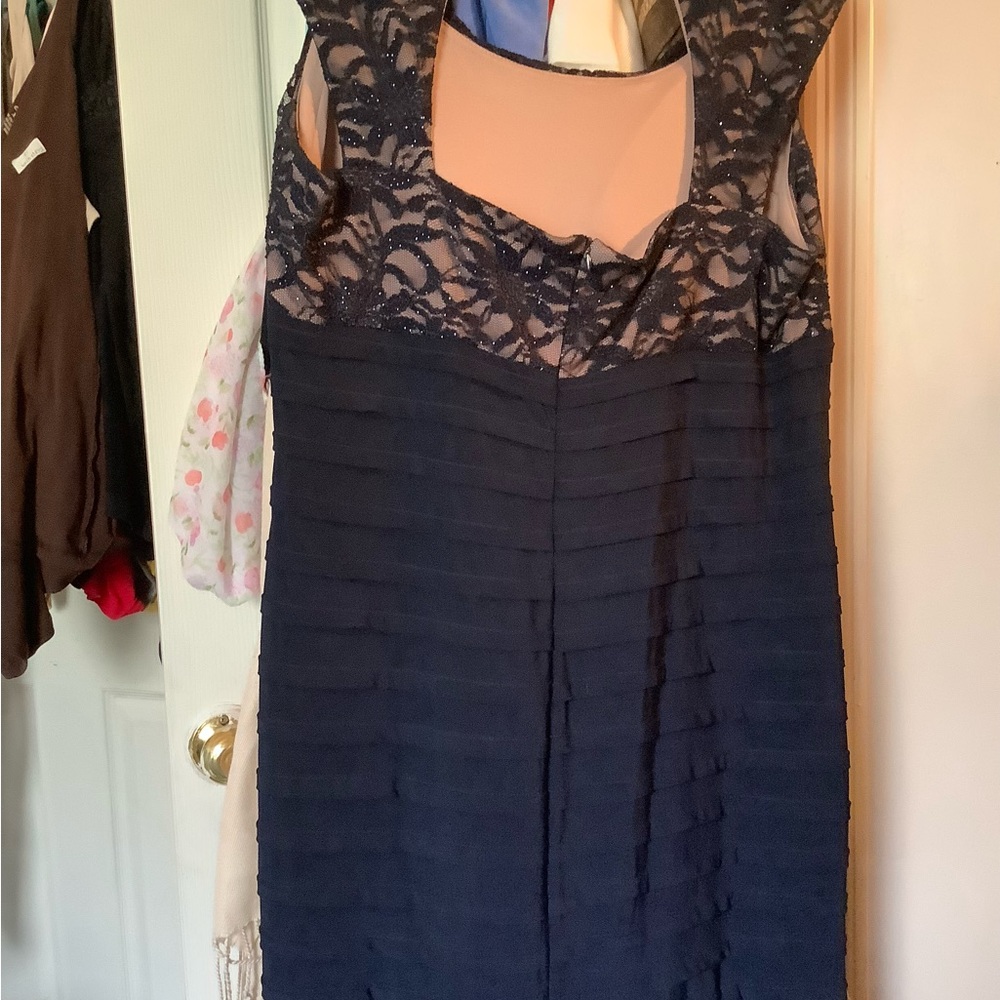 Formal navy blue gown